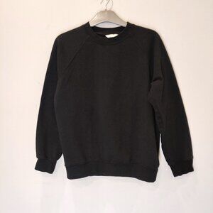 H&M Black Crewneck Long Sleeve Sweatshirt | XS